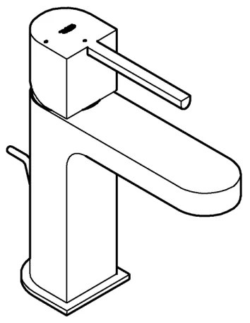 Baterie lavoar GROHE 23870003 PLUS, mărime S, crom lucios