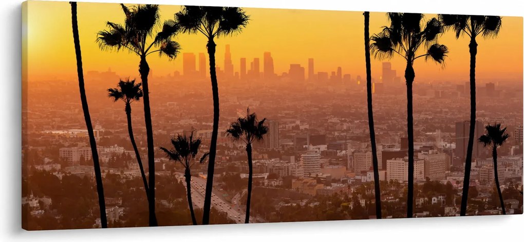 Tablou - Panorama din Los Angeles (120x50 cm)