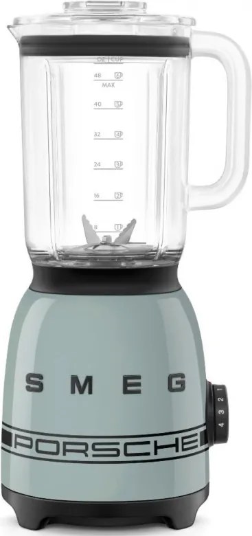 Blender Smeg Porsche BLF03PSGEU, 800 W, 1,5 l, 18 000 rpm, 4 programe, 4 viteze + Impuls, Otel inoxidabil, Verde