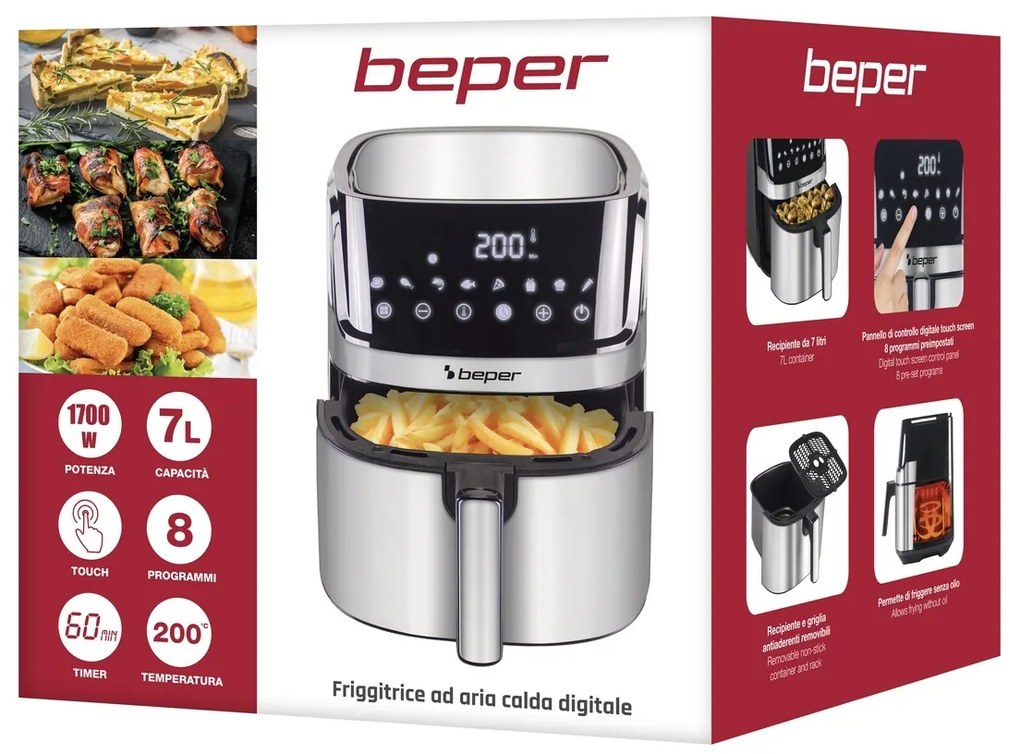Frigider digital cu aer cald Beper P101FRI070 , 7l
