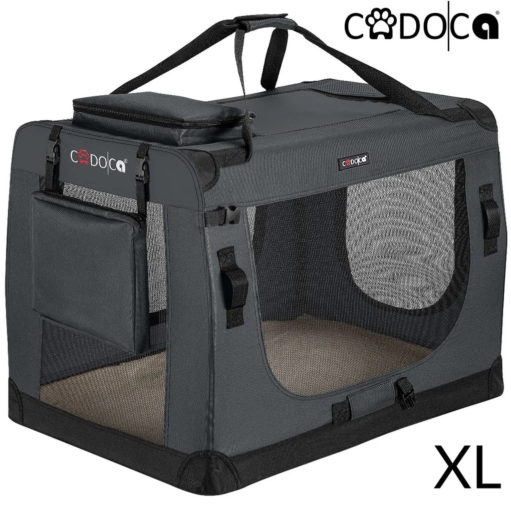 Deuba Geanta portabila pentru caini XL 82x59x59cm - antracit