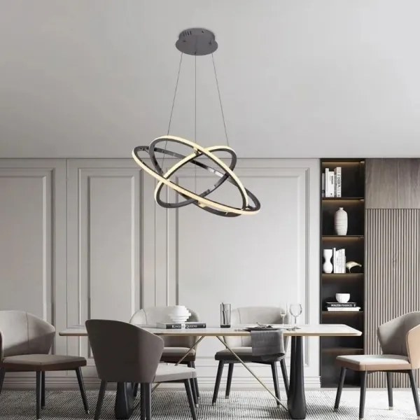 Lustră LED dimabilă pe cablu LED/105W/230V 3000-6500K + telecomandă