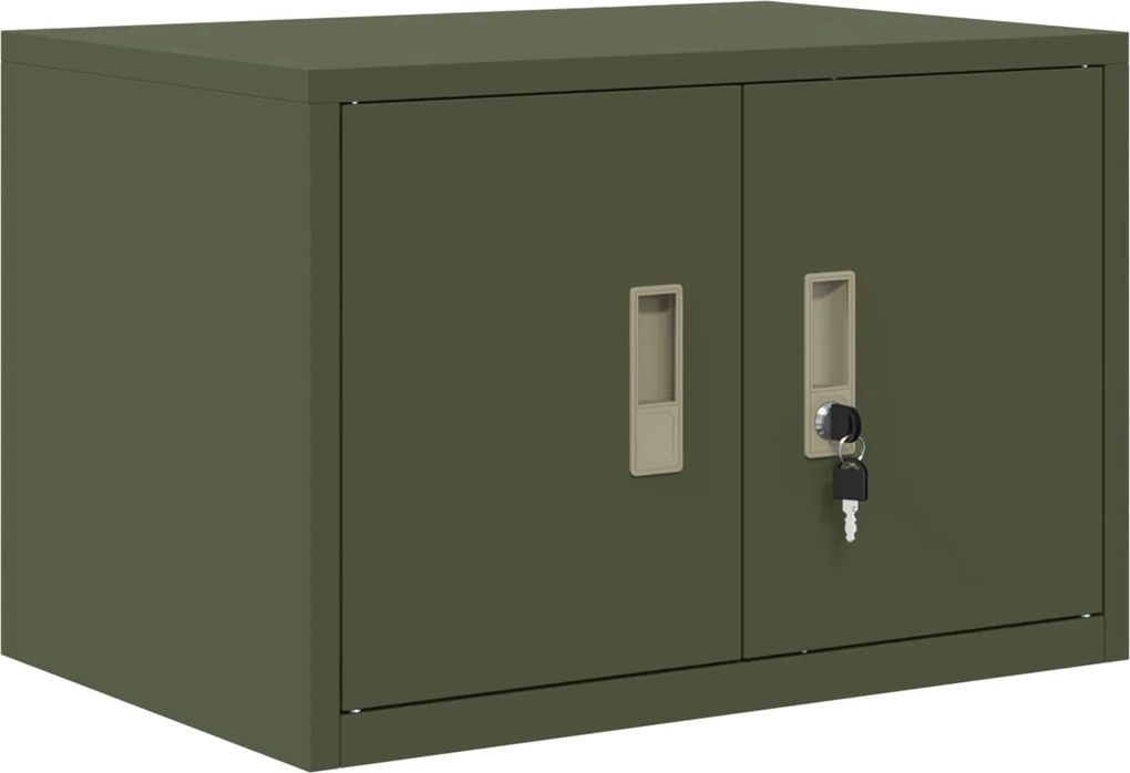 vidaXL Dulap de depozitare Verde măsliniu 60 x 40 x 40 cm Oțel