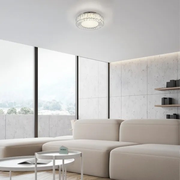JUST LIGHT. 15221-17 - Plafonieră LED KULUNKA LED/32W/230V crom