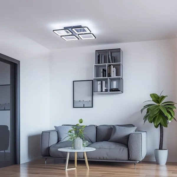 Lustră LED dimabilă aplicată Brilagi SQUARED LED/85W/230V 3000-6500K + telecomandă