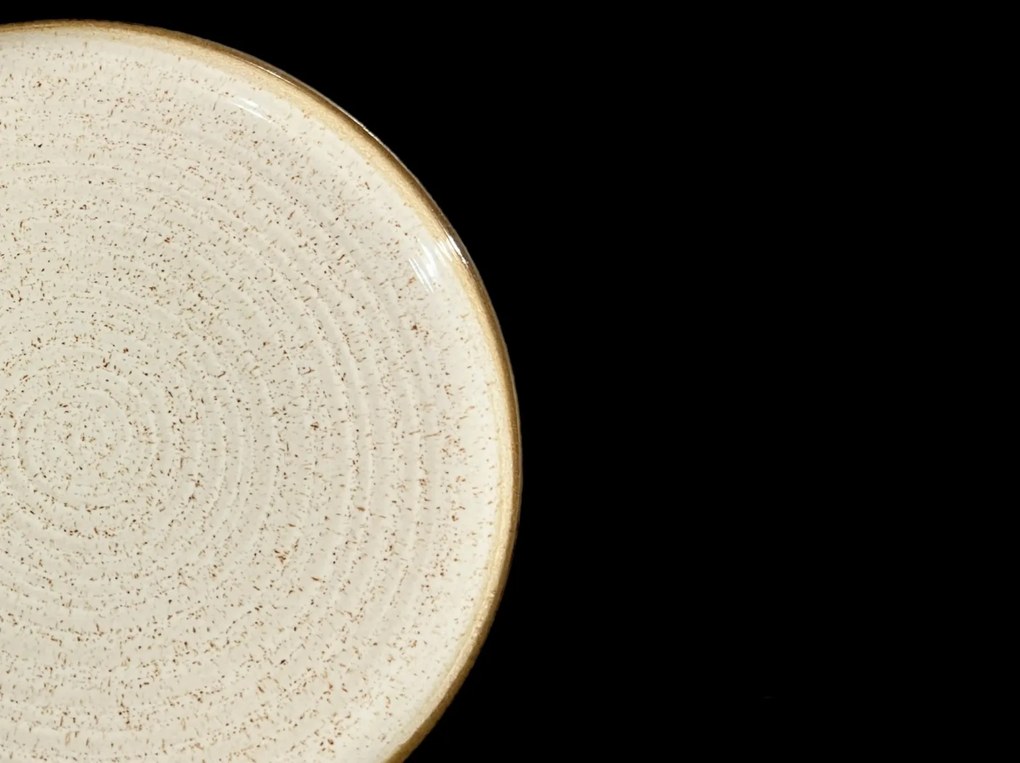 Set 4 Farfurii Desert Nordic Crem 20 cm