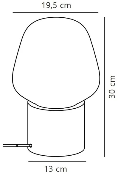 Lampă de masă Nordlux CHRISTINA 1xE27/25W/230V beton/gri
