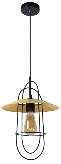 Lustră pe cablu MASSON 1xE27/40W/230V galbenă Lucide 74309/01/34