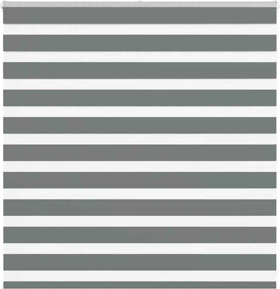 vidaXL Jaluzea tip zebra gri închis lățime țesătură 145,9 cm poliester