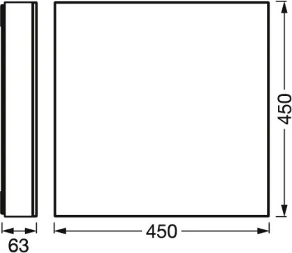 Osram - Plafonieră LED reglabilă SMART+ FRAMELESS LED/24,5W/230V 45x45 cm Wi-Fi