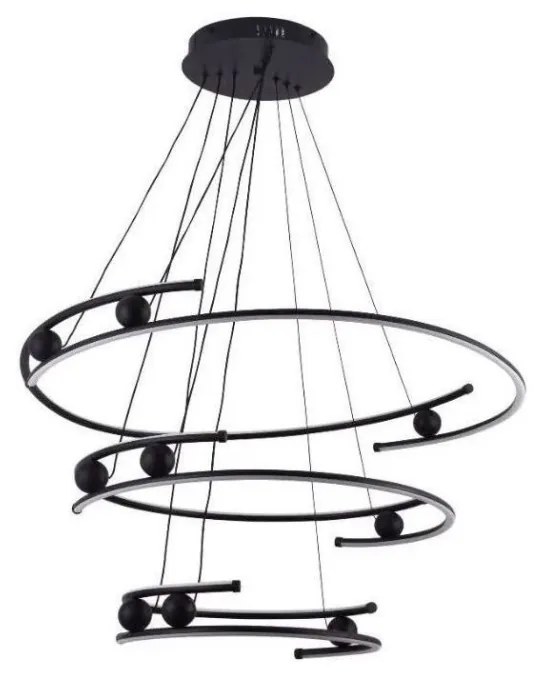 Lustră LED dimabilă pe cablu LED/170W/230V 3000-6500K + telecomandă