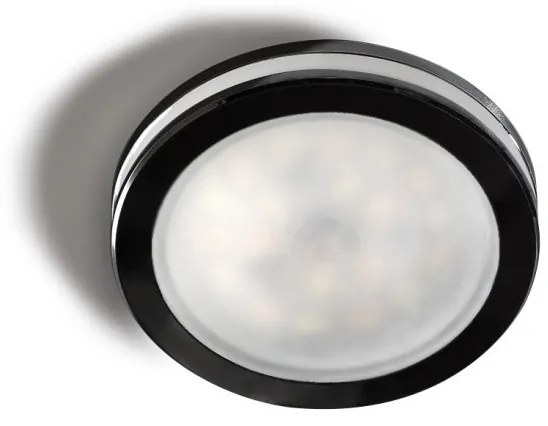 Spot LED incastrabil tavan/plafon baie GALATA R IP44 3000K negru