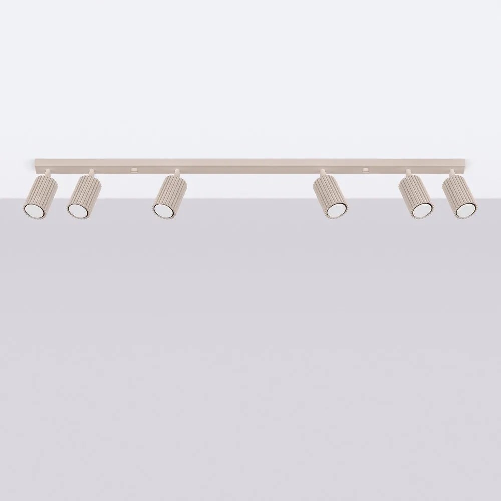 Spot taupe din metal 6,5x117 cm Gleam – Sollux