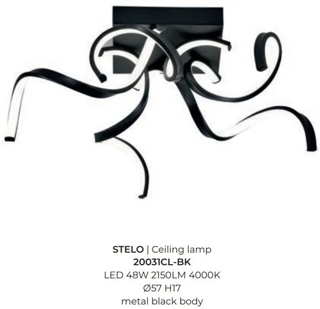Lustra aplicata LED design modern STELO