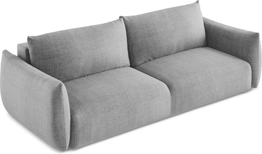 Canapea gri deschis extensibilă 230 cm Leila – Makamii