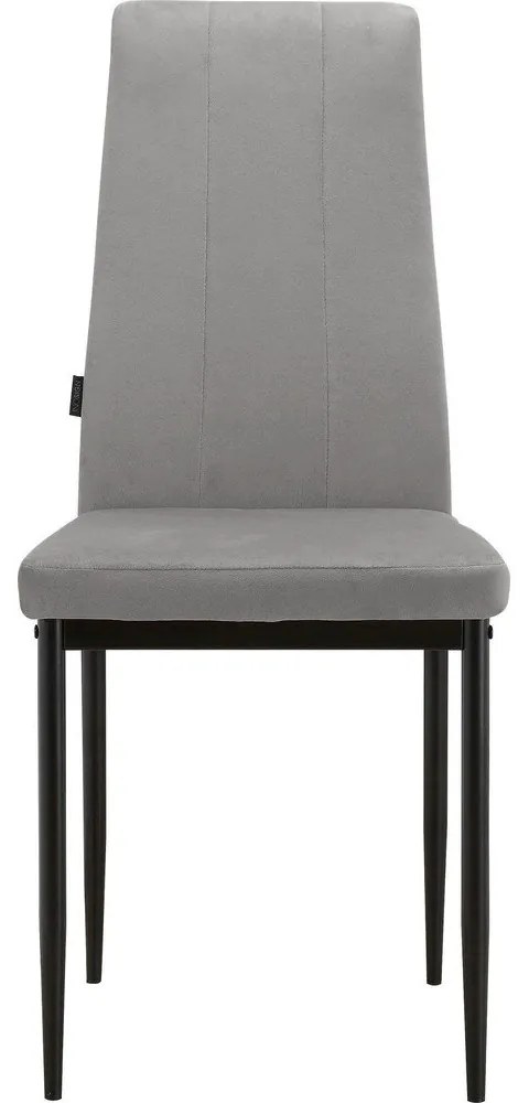 Scaune de dining gri 2 buc. din catifea Kelly – Støraa