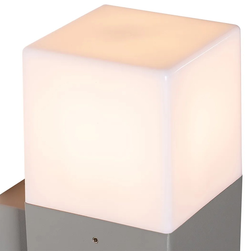 Lampa de perete exterioara moderna gri IP44 - Denmark
