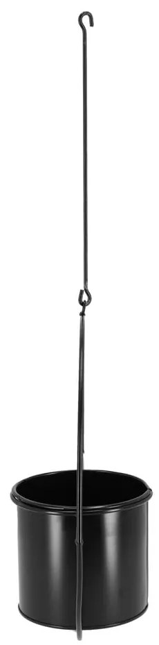 Suport suspendat pentru ghiveci Esschert Design Planter, negru