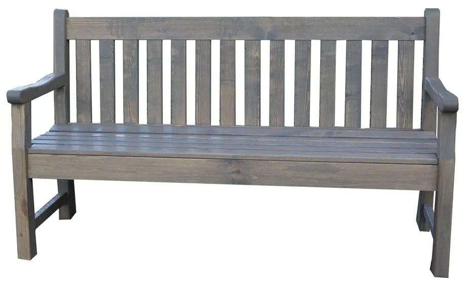 Bancă de grădină gri din lemn London - Rojaplast