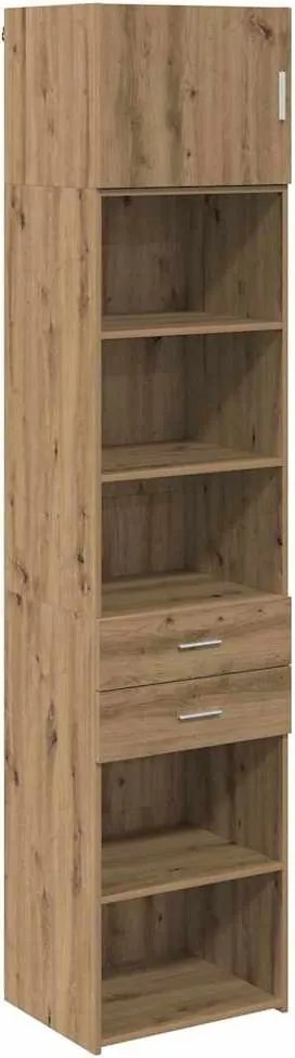 vidaXL Bufet Stejar Artizanal 50 x 42,5 x 225 cm Lemn compozit