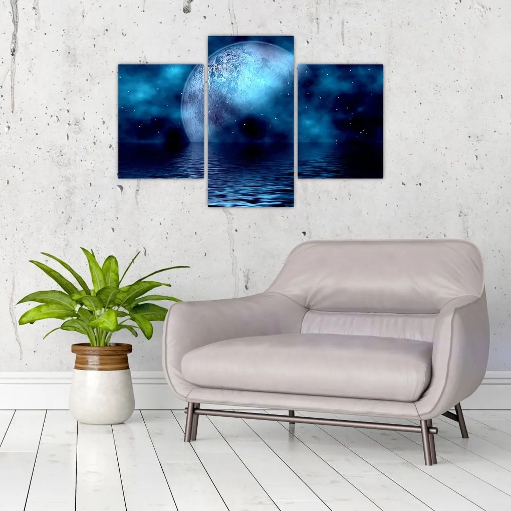 Tablou Luna deasupra mării (90x60 cm)