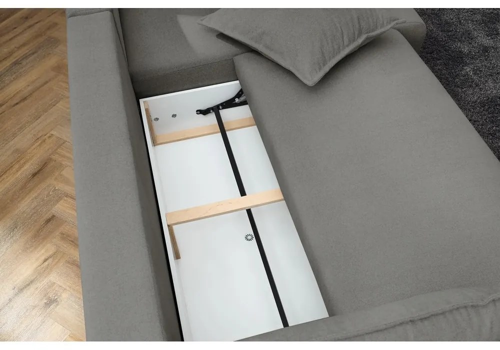 Colțar gri deschis extensibil (colț variabil) Nessa – Bobochic Paris