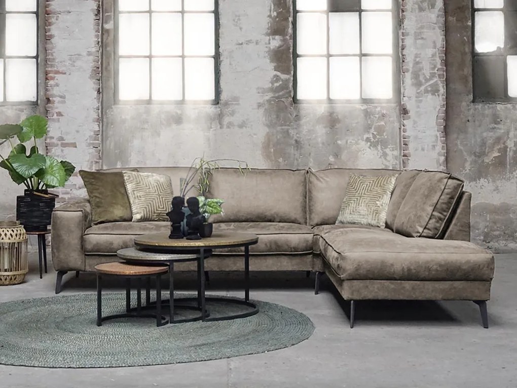 Coltar Culoare Maro Deschis, MICA Varianta de canapea: Colt Stanga