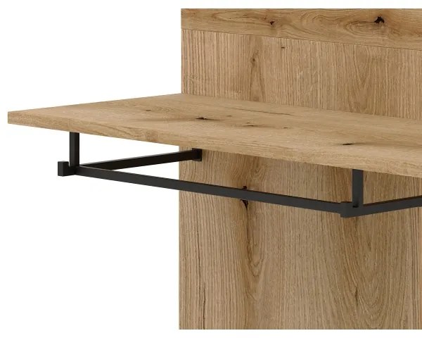 Panou pentru hol SVEN cu oglindă, maro/alb