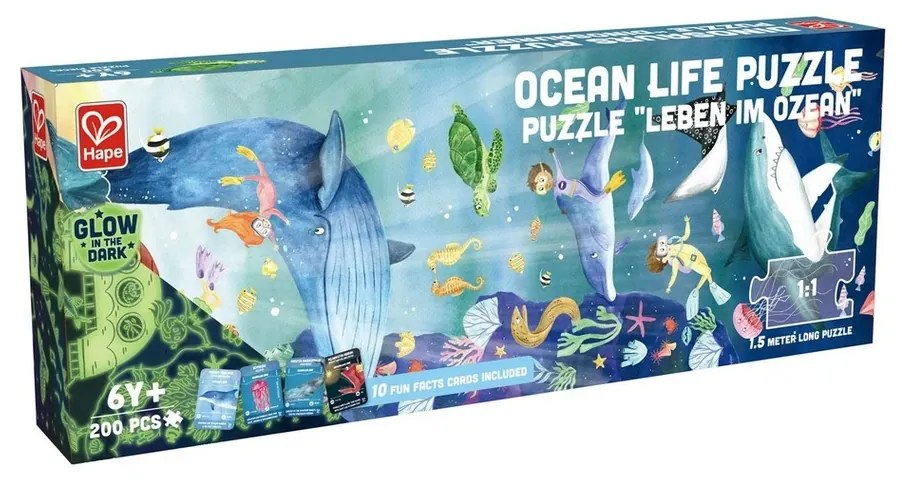 Puzzle Hape - Viața în ocean, lungime 1,5 m