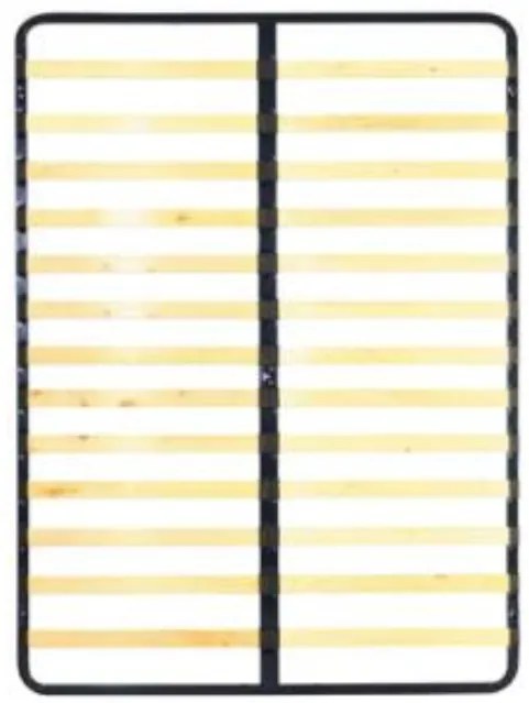 Somiera cu lamele in cadru metalic fix 140x200 cm