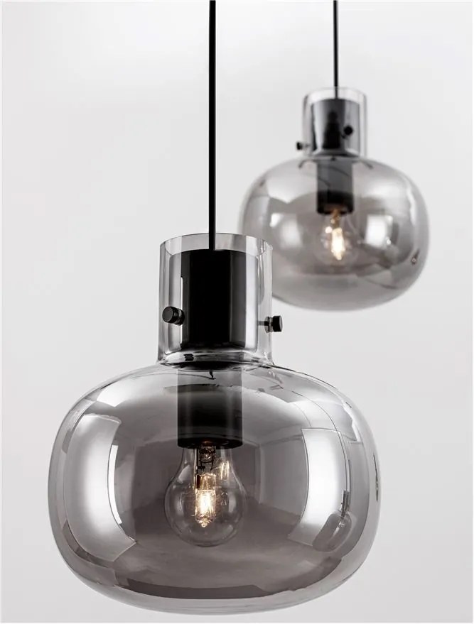 Lustra cu 4 pendule design modern CINZIA fumuriu