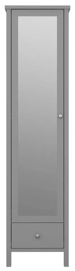 Dulap pentru haine Tuan cu o oglindă, gri