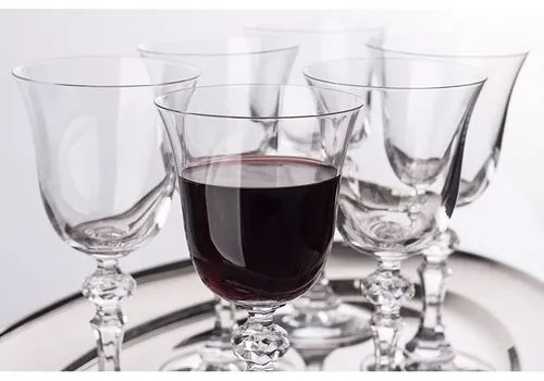 Set 6 pahare de vin roșu Krosno Krista,220 ml.
