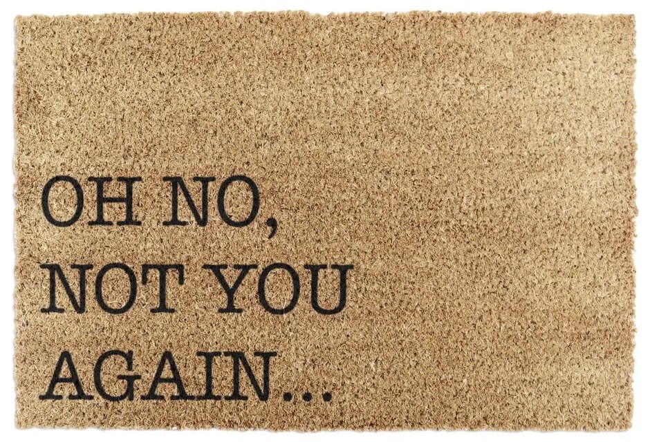 Covoraș de intrare din fibre de nucă de cocos 40x60 cm Oh No Not You Again – Artsy Doormats