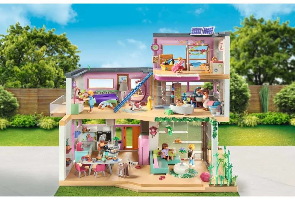 PLAYMOBIL - CASA CU GRADINA DE IARNA - PLAYMOBIL MY LIFE (PM71607)
