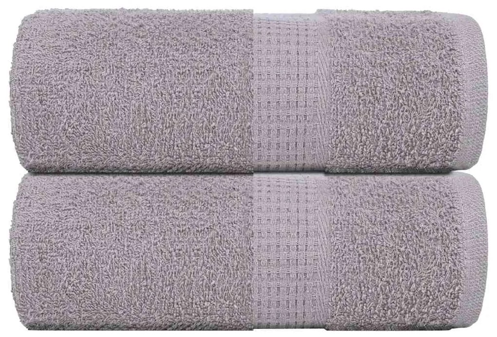 vidaXL Prosoape de baie 2 buc. FROGN gri 30x30 cm 100% bumbac