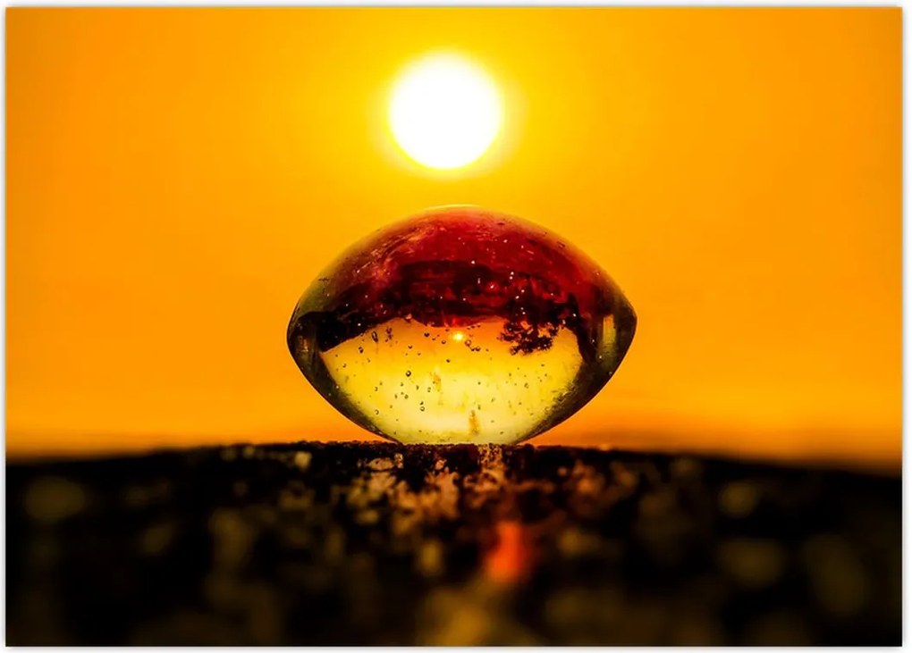 Tablou - Picături din sticlă (70x50 cm)