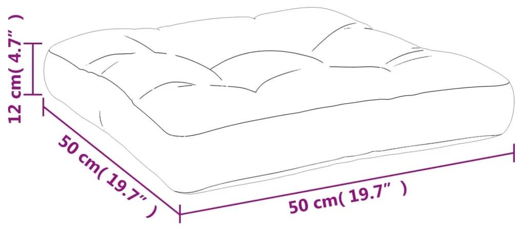 Perne de canapea din paleti, 2 buc., crem 2, Crem, 50 x 50 x 10 cm