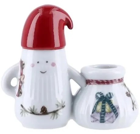 Sfeșnic din ceramică cu model de Crăciun Hammershøi Christmas Father Elf – Kähler Design