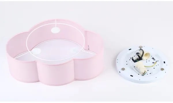 Brilagi - Plafonieră pentru copii NIMBUS MINI 2xE27/15W/230V 31x43 cm roz