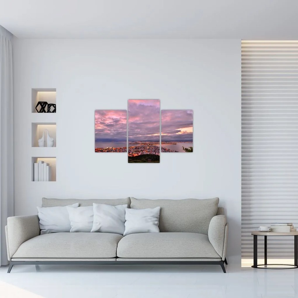 Tablou - Amurg la oraș (90x60 cm)