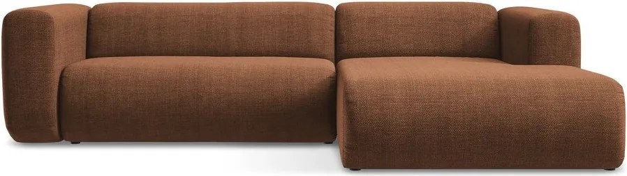 Colțar teracotă (cu colț pe partea dreaptă/cu șezlong) Ekahi – Makamii