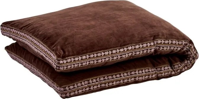 Saltea de podea din catifea brodată manual cu motive geometrice, 60×140 cm, „Velvet Mattress"