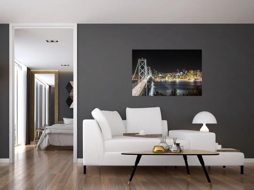 Tablou cu podul Brooklin și New York (90x60 cm)