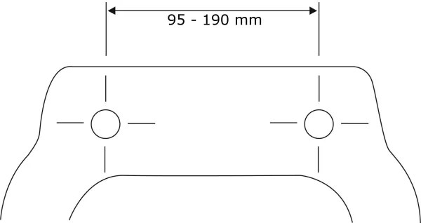 WENKO 23443100 - Capac WC KOS 44x37 cm, negru