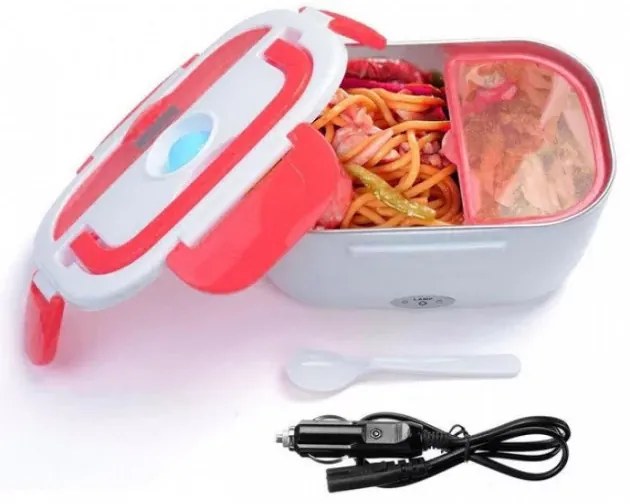 Cutie de încălzire pentru prânz YS-001/YY-3166 cu sursă de alimentare de 220 V - roșu