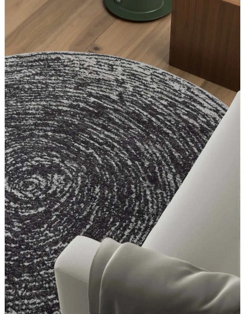 Covor gri rotund ø 120 cm Gloria Cavallo – Hanse Home