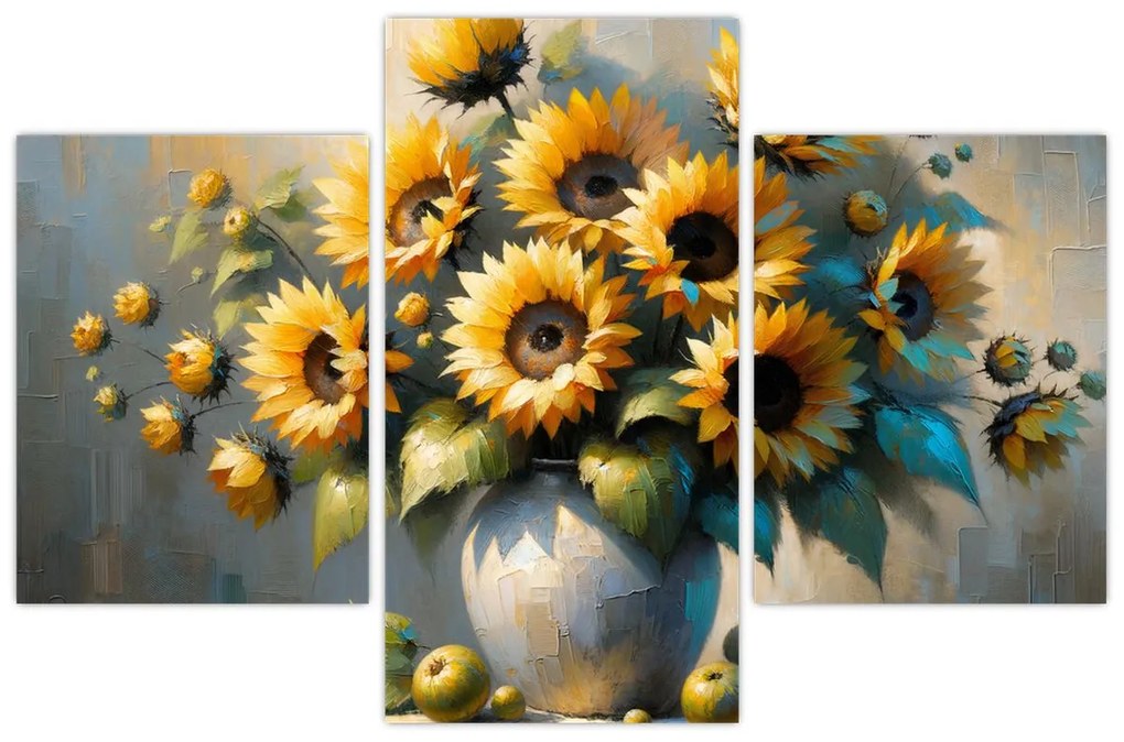 Tablou – Vază cu floarea-soarelui (90x60 cm)