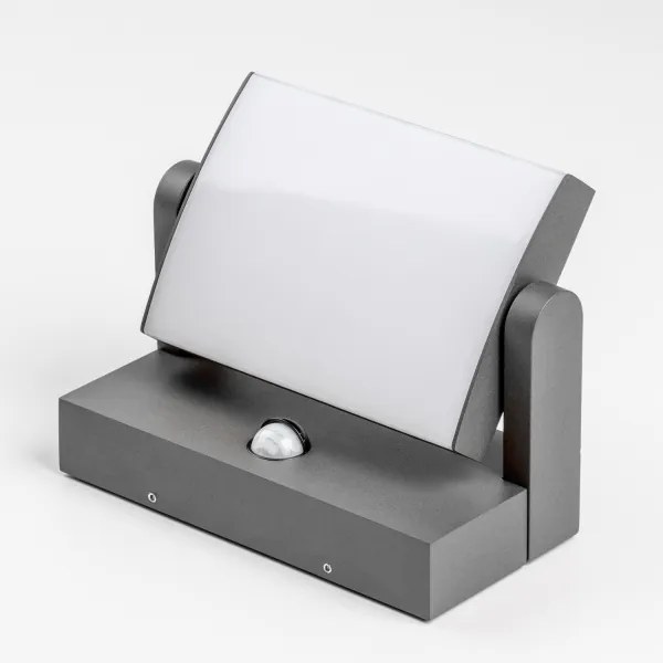 Redo 90587 - Lampă LED de exterior cu senzor FLIP, 20W, 230V, 3000K, IP54, antracit