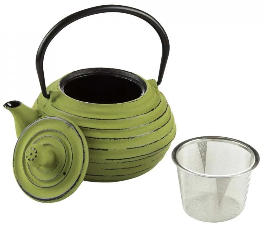 Ceainic din fonta cu sita Luigi Ferrero FR-8370G 700ml, verde 1000495